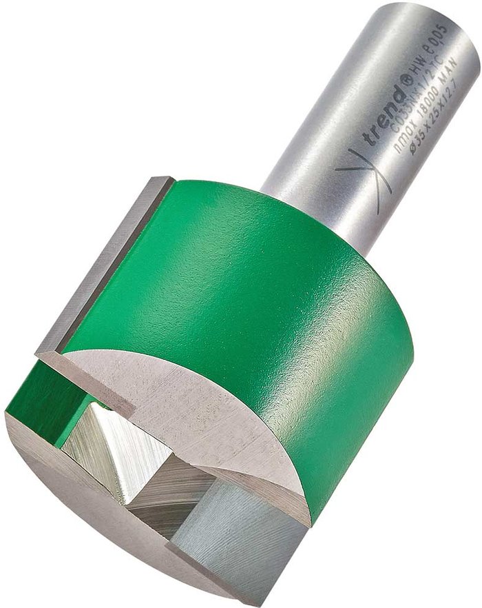 Tooled Up | Trend Trend CRAFTPRO Two Flute Straight Router Cutter 35mm 25mm 1/2 Trend Trend CRAFTPRO Two Flute Straight Router Cutter 35mm 25mm 1/2