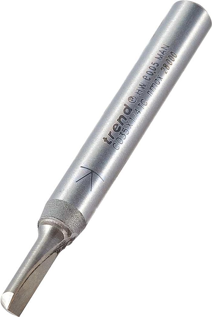 Tooled Up | Trend Trend CRAFTPRO Single Flute Router Cutter 4mm 11.1mm 1/4 Trend Trend CRAFTPRO Single Flute Router Cutter 4mm 11.1mm 1/4