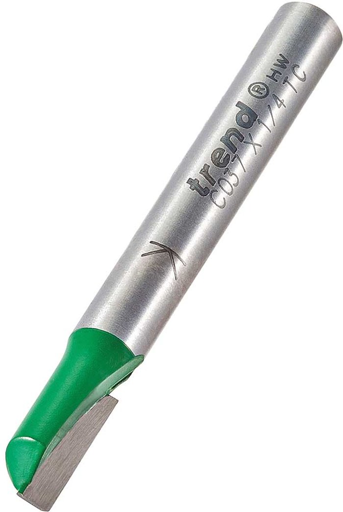 Tooled Up | Trend Trend CRAFTPRO Single Flute Router Cutter 6.3mm 12.7mm 1/4 Trend Trend CRAFTPRO Single Flute Router Cutter 6.3mm 12.7mm 1/4
