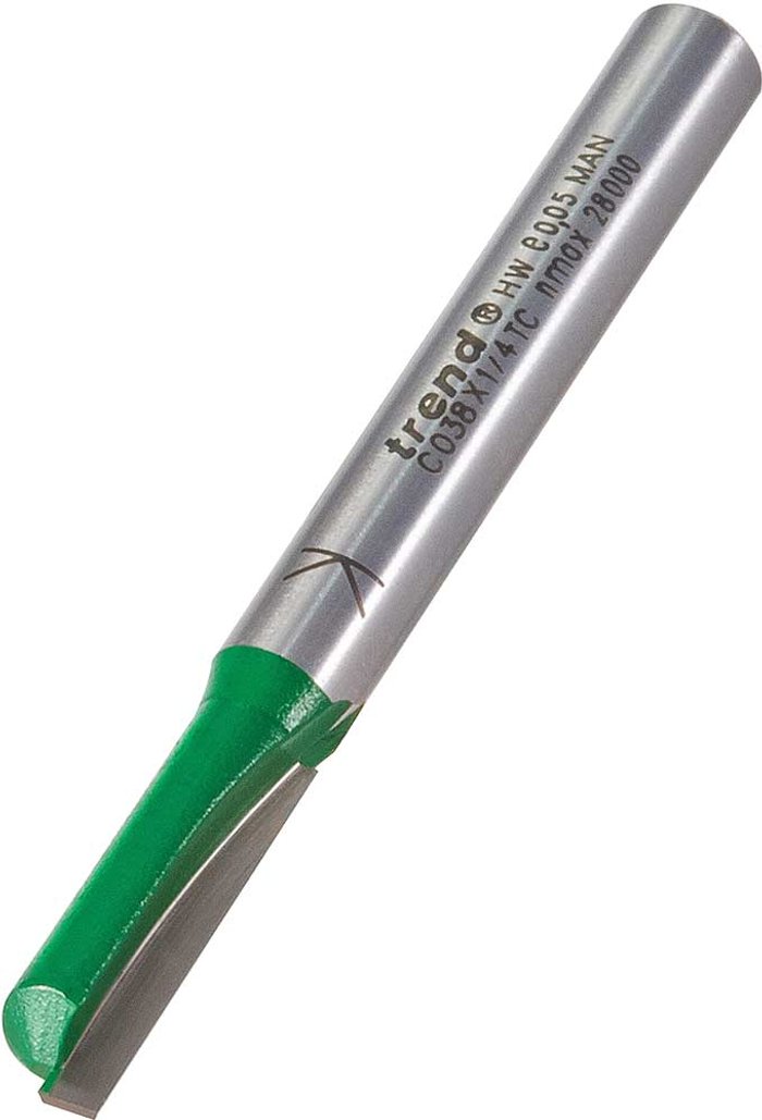 Tooled Up | Trend Trend CRAFTPRO Single Flute Router Cutter 6.3mm 19.1mm 1/4 Trend Trend CRAFTPRO Single Flute Router Cutter 6.3mm 19.1mm 1/4