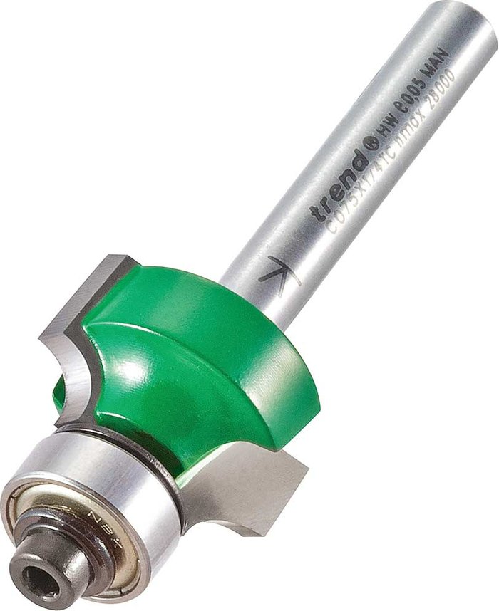 Tooled Up | Trend Trend CRAFTPRO Round Over and Ovolo Router Cutter 22mm 12.7mm 1/4 Trend Trend CRAFTPRO Round Over and Ovolo Router Cutter 22mm 12.7mm 1/4