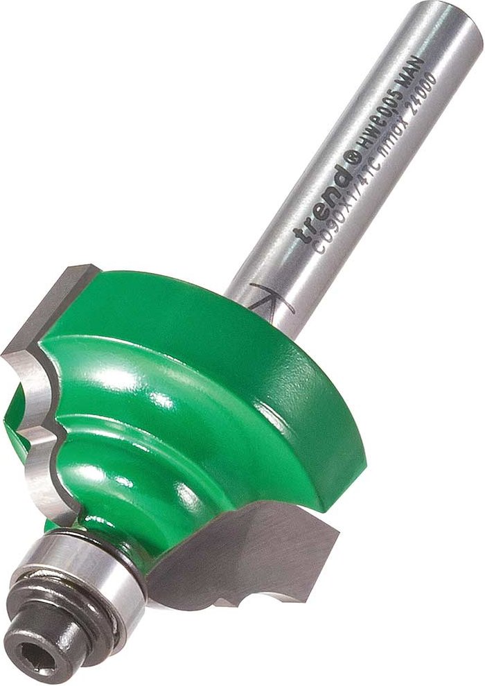 Tooled Up | Trend Trend CRAFTPRO Bearing Guided Classic Ogee Router Cutter 4mm 15.9mm 1/4 Trend Trend CRAFTPRO Bearing Guided Classic Ogee Router Cutter 4mm 15.9mm 1/4