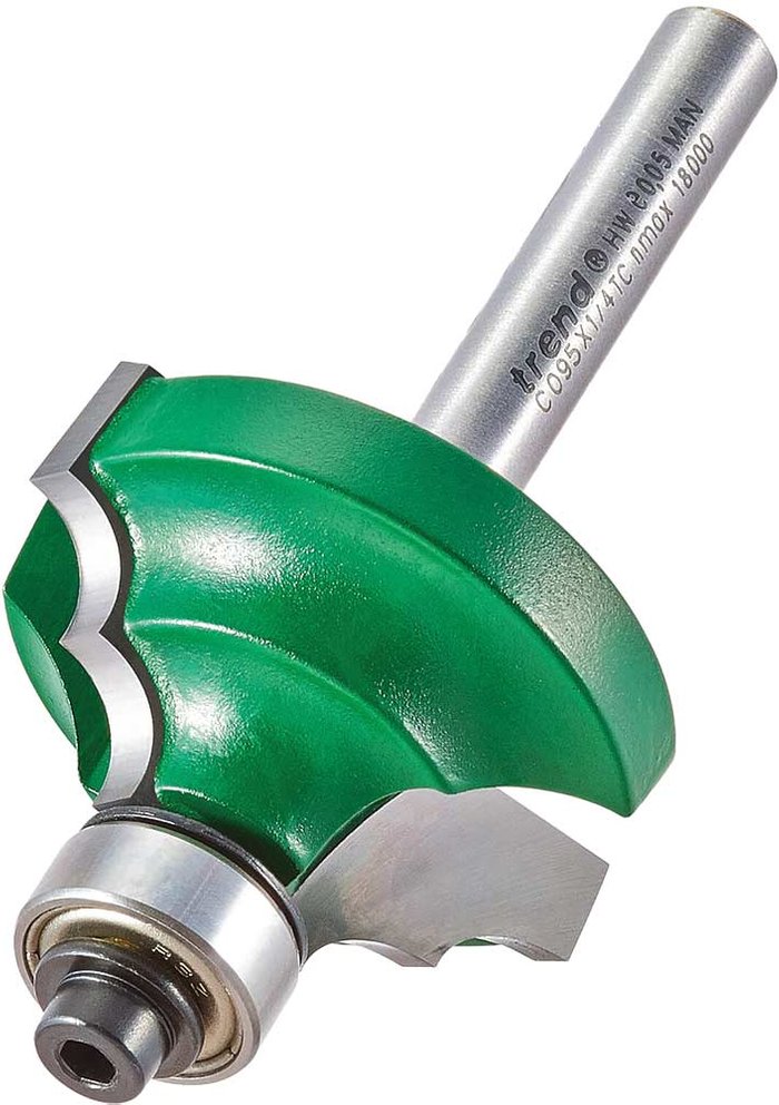 Tooled Up | Trend Trend CRAFTPRO Bead Ovolo Router Cutter 5.5mm 17.5mm 1/4 Trend Trend CRAFTPRO Bead Ovolo Router Cutter 5.5mm 17.5mm 1/4
