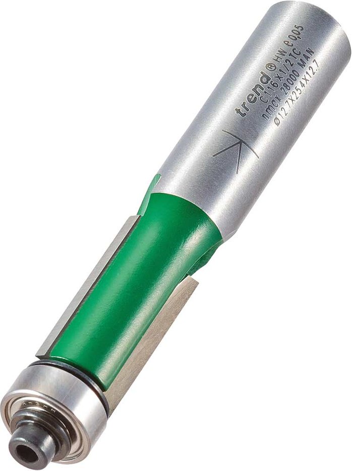 Tooled Up | Trend Trend CRAFTPRO Bearing Guided Trimmer Router Cutter 12.7mm 25.4mm 1/2 Trend Trend CRAFTPRO Bearing Guided Trimmer Router Cutter 12.7mm 25.4mm 1/2