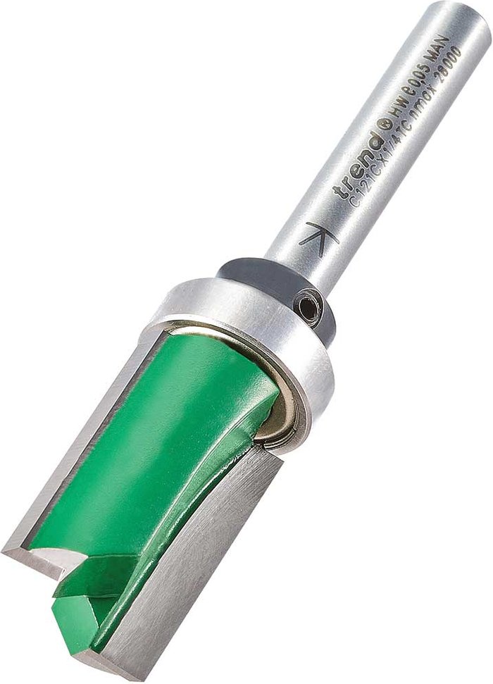Tooled Up | Trend Trend Bearing Guided Template Profiler Router Cutter 15.9mm 25mm 1/4 Trend Trend Bearing Guided Template Profiler Router Cutter 15.9mm 25mm 1/4
