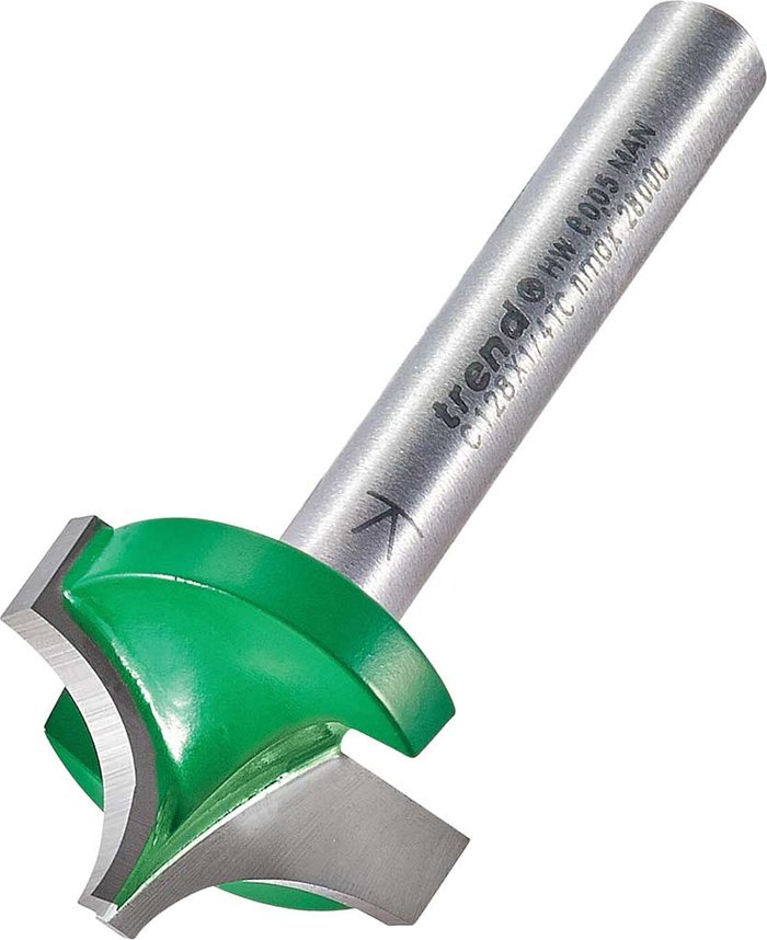 Tooled Up | Trend Trend CRAFTPRO Rounding Over Router Cutter 22.2mm 15mm 1/4 Trend Trend CRAFTPRO Rounding Over Router Cutter 22.2mm 15mm 1/4