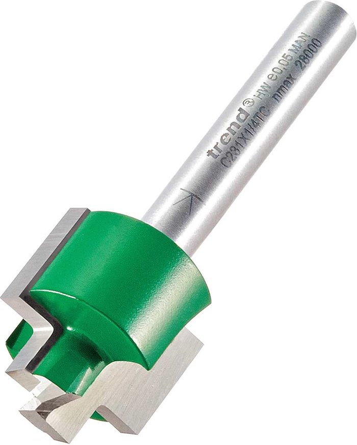 Tooled Up | Trend Trend CRAFTPRO Stepped Rebate Router Cutter 9.5mm 13mm 1/4 Trend Trend CRAFTPRO Stepped Rebate Router Cutter 9.5mm 13mm 1/4
