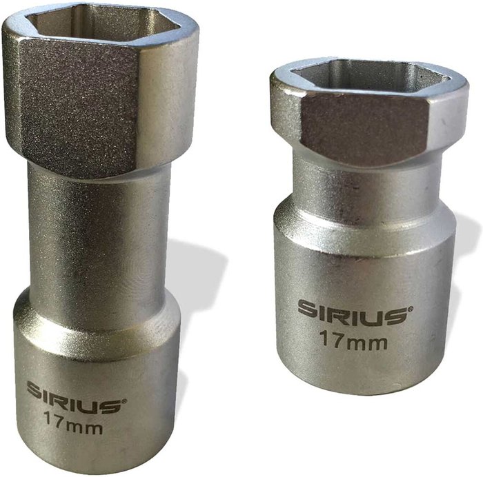 Tooled Up | Sirius Sirius Professional 2 Piece 17mm 1/2 Drive Socket for Unistrut Channel Set Sirius Sirius Professional 2 Piece 17mm 1/2 Drive Socket for Unistrut Channel Set
