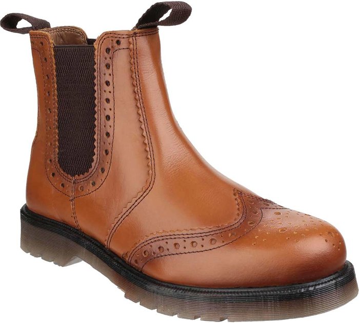 Tooled Up | Amblers Amblers Mens Dalby Pull On Brogue Boots Tan Size 13 Amblers Amblers Mens Dalby Pull On Brogue Boots Tan Size 13