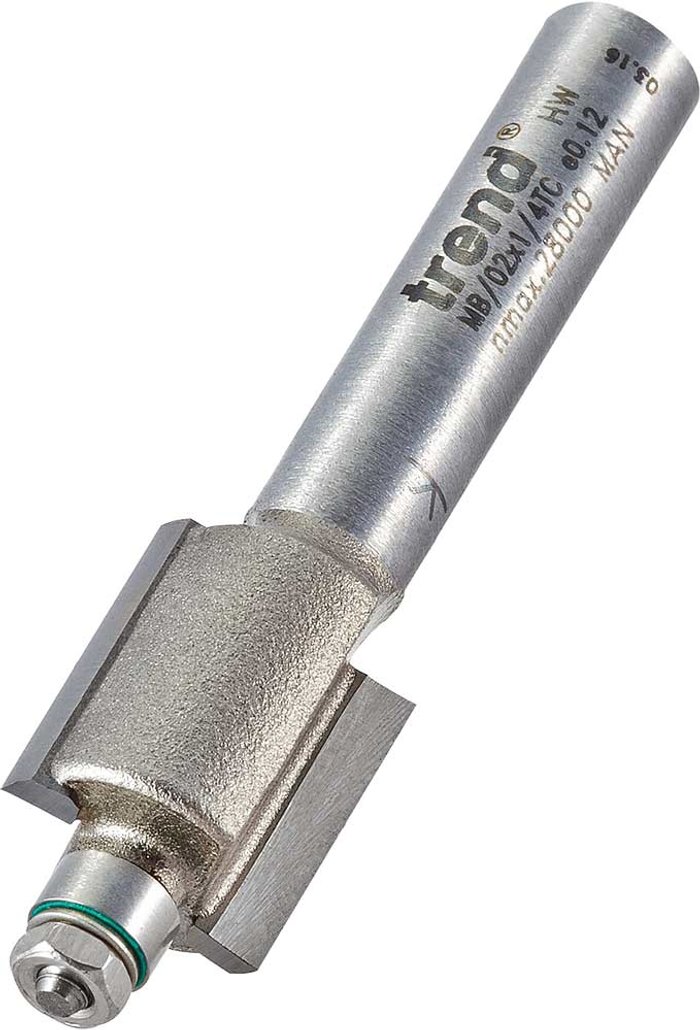 Tooled Up | Trend Trend Mini Guided Rebate Router Cutter 11.1mm 13mm 1/4 Trend Trend Mini Guided Rebate Router Cutter 11.1mm 13mm 1/4