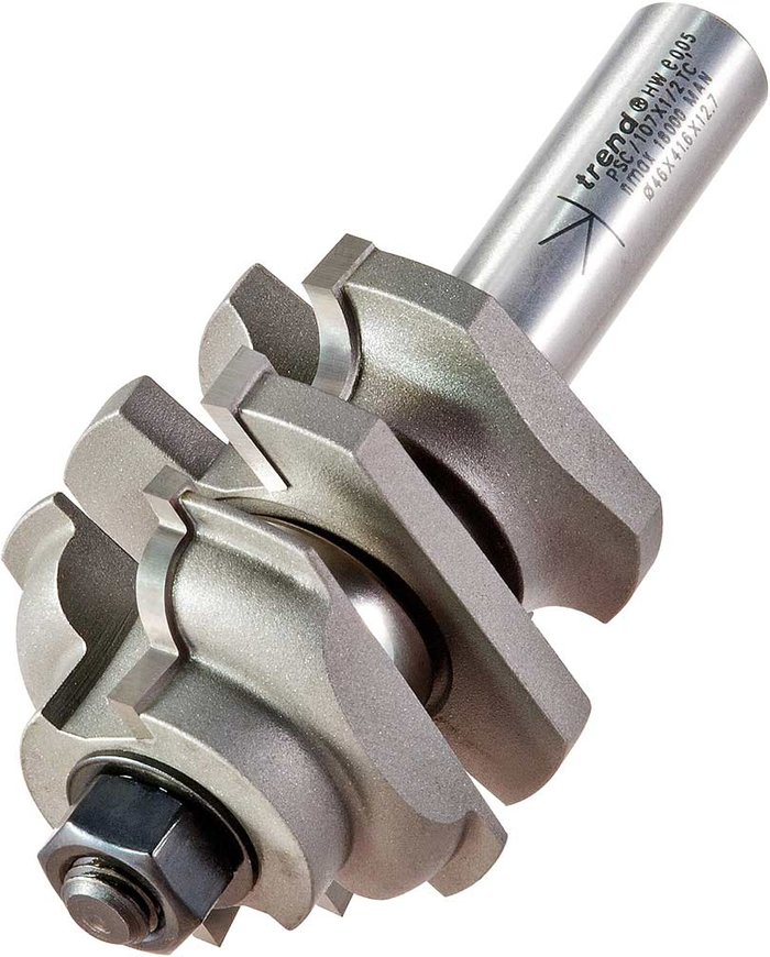 Tooled Up | Trend Trend Easyset Bearing Guided Ovolo Combination Set 46mm 15mm 1/2 Trend Trend Easyset Bearing Guided Ovolo Combination Set 46mm 15mm 1/2