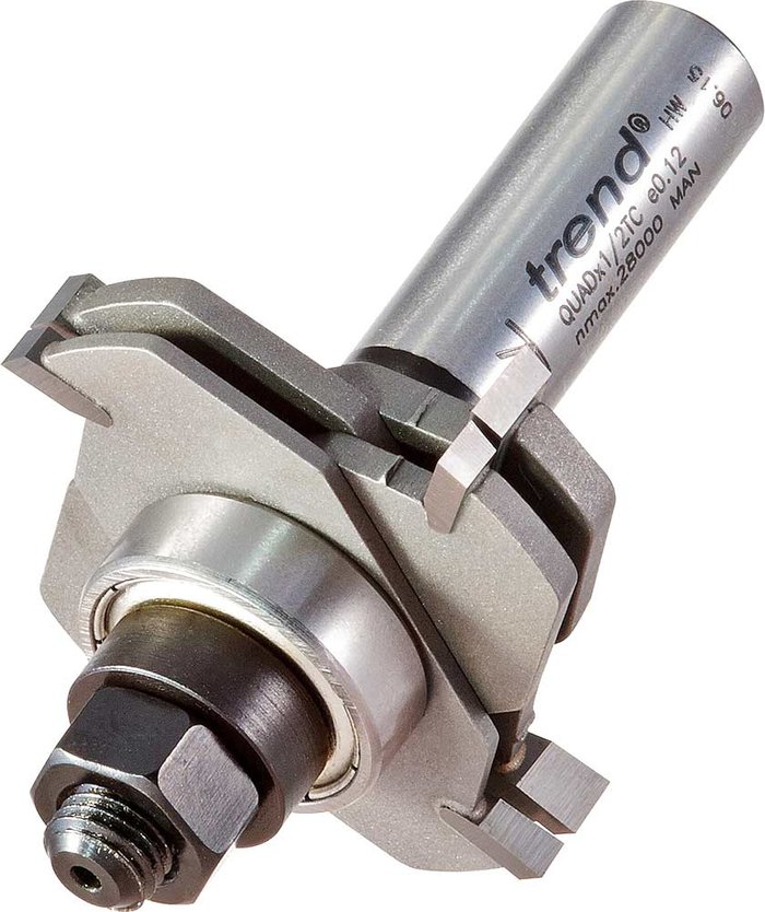 Tooled Up | Trend Trend Bearing Guided Variable Quad Groover Set 47.6mm 6.3mm 1/2 Trend Trend Bearing Guided Variable Quad Groover Set 47.6mm 6.3mm 1/2