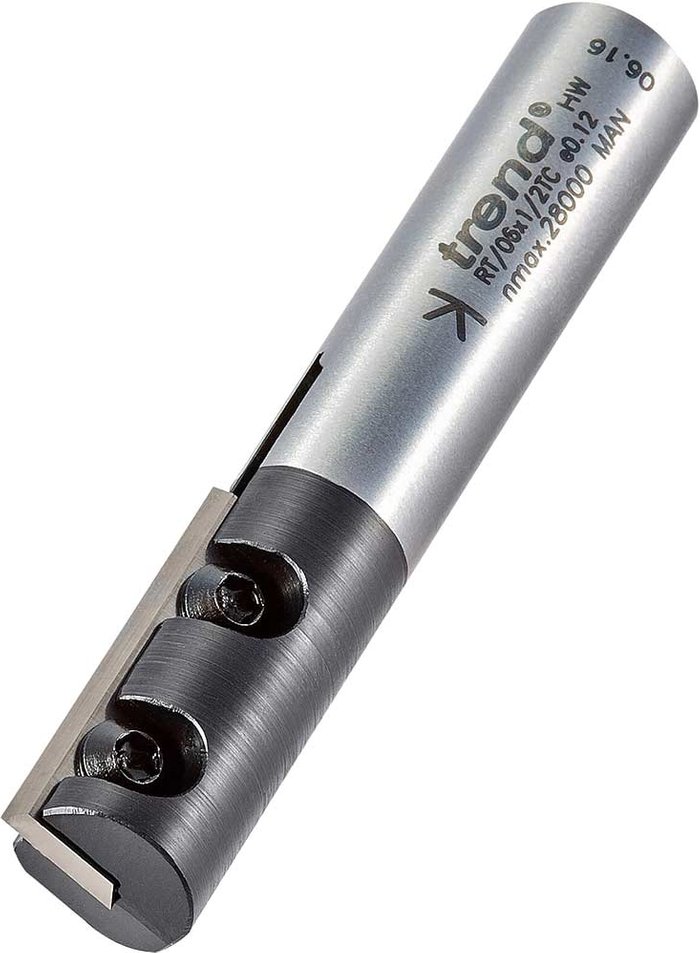Tooled Up | Trend Trend RotaTip Straight Single Replaceable Blade Router Cutter 15mm 30mm 1/2 Trend Trend RotaTip Straight Single Replaceable Blade Router Cutter 15mm 30mm 1/2