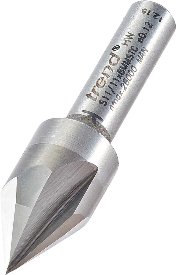 Tooled Up | Trend Trend Three Flute Engraver Router Cutter 14.5mm 12.5mm 8mm Trend Trend Three Flute Engraver Router Cutter 14.5mm 12.5mm 8mm