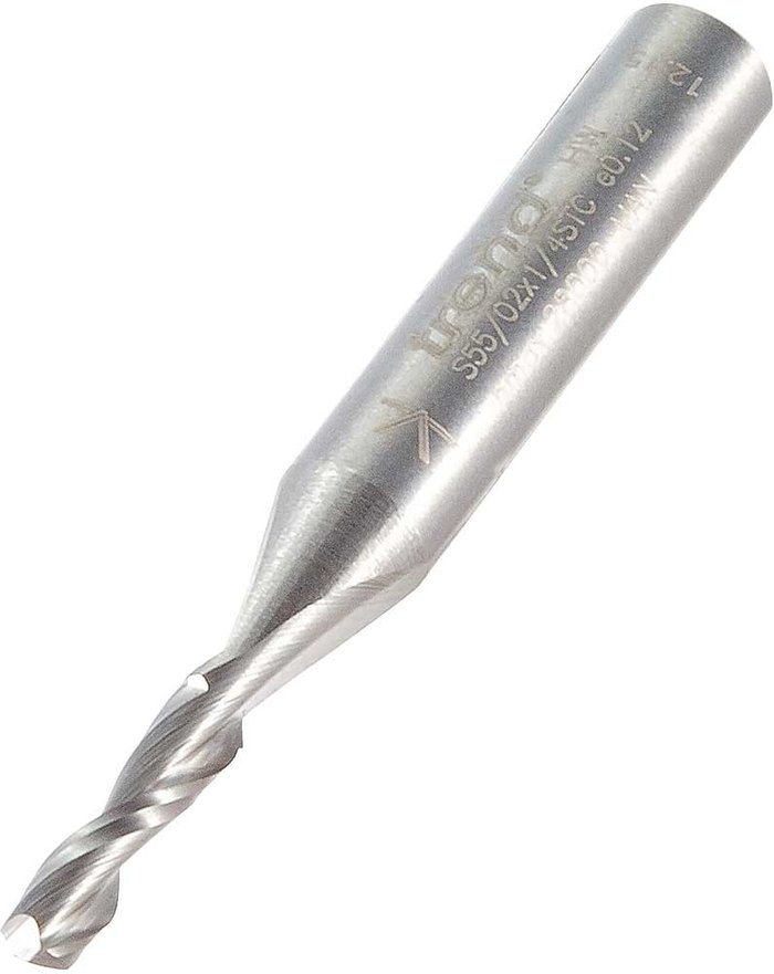 Tooled Up | Trend Trend STC Spiral Upcut Router Cutter 3.2mm 12.7mm 1/4 Trend Trend STC Spiral Upcut Router Cutter 3.2mm 12.7mm 1/4