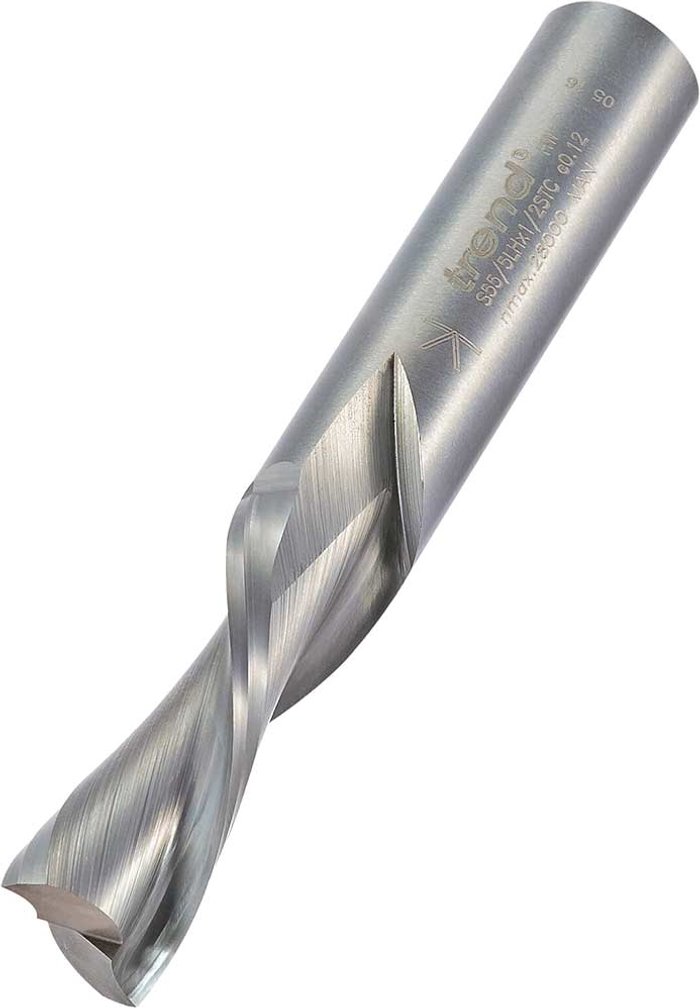 Tooled Up | Trend Trend STC Spiral Downcut Left Hand Router Cutter 12.7mm 38mm 1/2 Trend Trend STC Spiral Downcut Left Hand Router Cutter 12.7mm 38mm 1/2