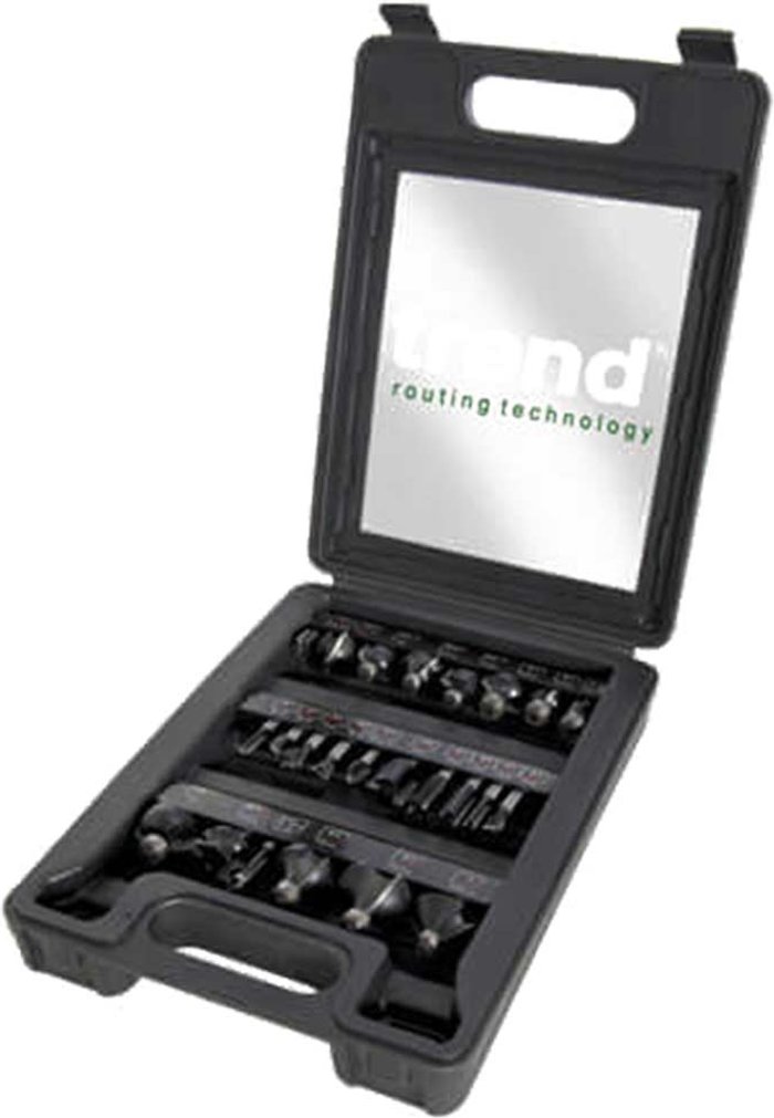 Tooled Up | Trend Trend 24 Piece 1/4 Shank Router Cutter Starter Set Trend Trend 24 Piece 1/4 Shank Router Cutter Starter Set