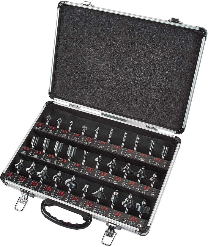 Tooled Up | Trend Trend 30 Piece 1/4 Shank Router Cutter Starter Set Trend Trend 30 Piece 1/4 Shank Router Cutter Starter Set