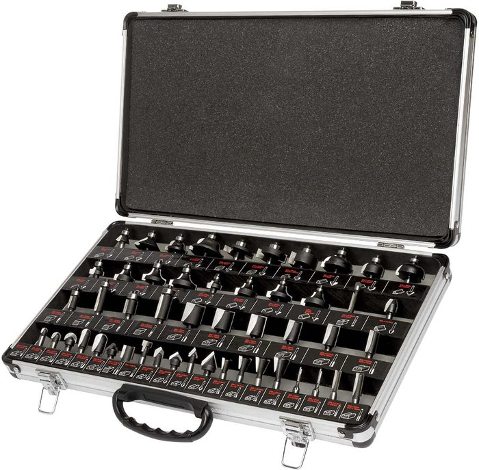 Tooled Up | Trend Trend 50 Piece 1/4 Shank Starter Router Cutter Set Trend Trend 50 Piece 1/4 Shank Starter Router Cutter Set