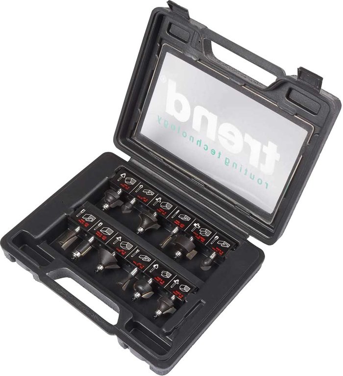Tooled Up | Trend Trend 12 Piece 8mm Shank Starter Router Cutter Set Trend Trend 12 Piece 8mm Shank Starter Router Cutter Set