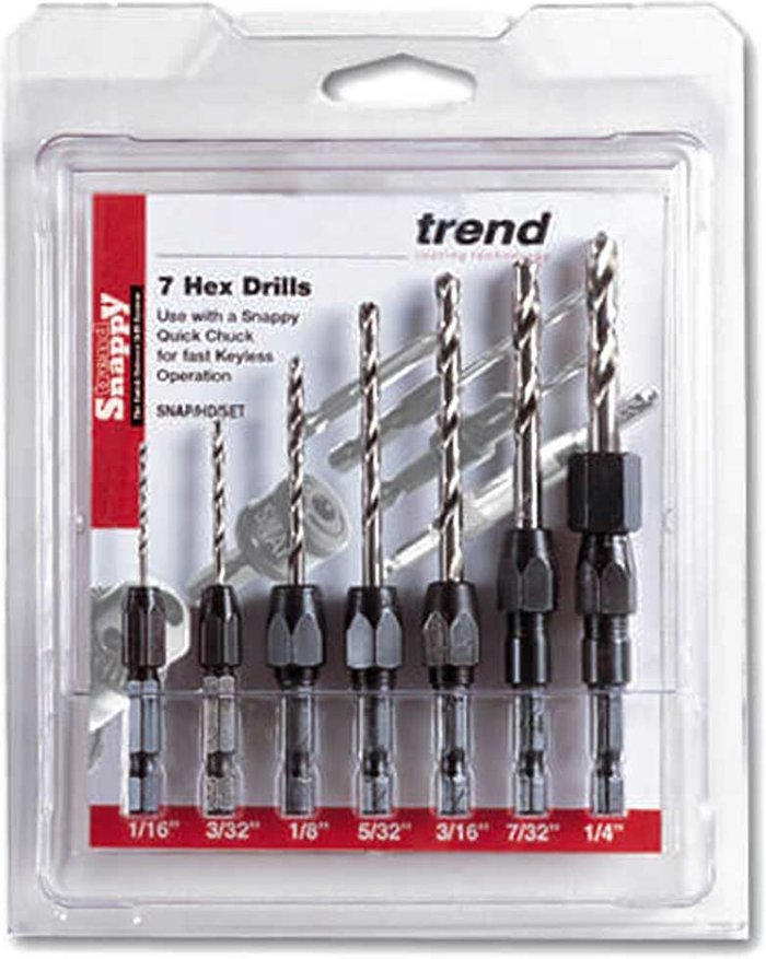 Tooled Up | Trend Trend Snappy 7 Piece Imperial Drill Set Trend Trend Snappy 7 Piece Imperial Drill Set