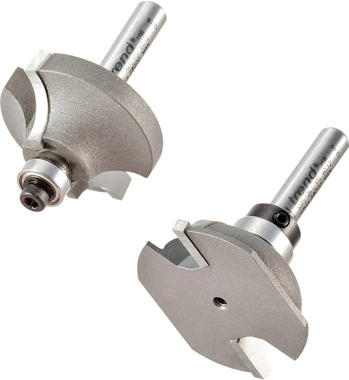 Tooled Up | Trend Trend Shoulder Scribe/Profile Router Cutter Set 36.7mm 9mm 1/4 Trend Trend Shoulder Scribe/Profile Router Cutter Set 36.7mm 9mm 1/4