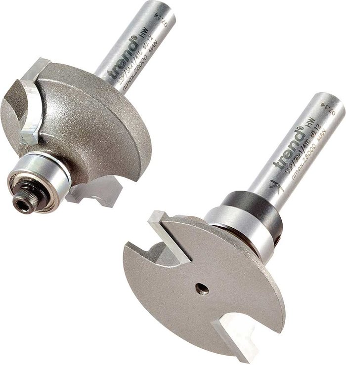 Tooled Up | Trend Trend Shoulder Scribe and Profile Router Cutter Set 30.7mm 6mm 1/4 Trend Trend Shoulder Scribe and Profile Router Cutter Set 30.7mm 6mm 1/4