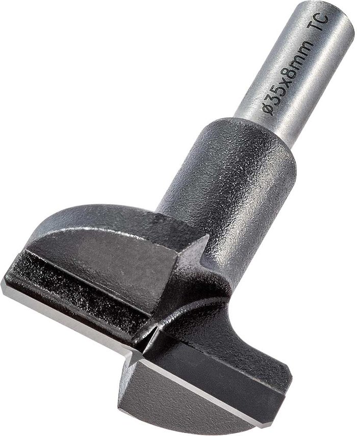 Tooled Up | Trend Trend CRAFTPRO TCT Hinge Sinking Bit 35mm 8mm Trend Trend CRAFTPRO TCT Hinge Sinking Bit 35mm 8mm
