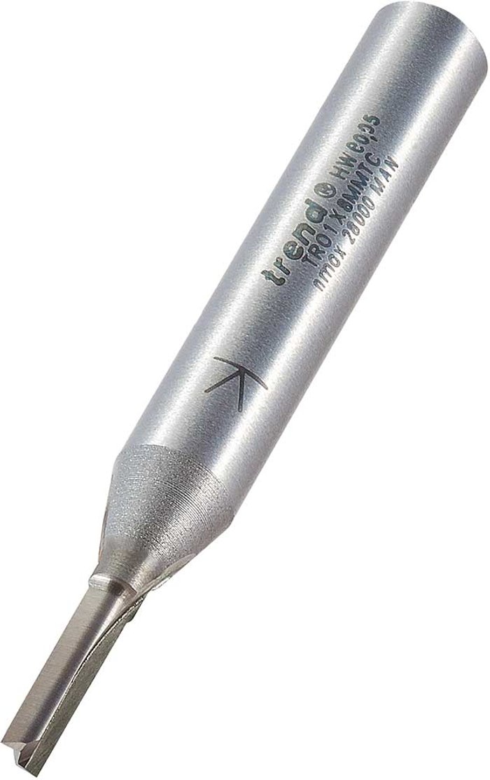 Tooled Up | Trend Trend Two Flute PTFE Coated Non Stick Router Cutter 3.2mm 12.7mm 8mm Trend Trend Two Flute PTFE Coated Non Stick Router Cutter 3.2mm 12.7mm 8mm