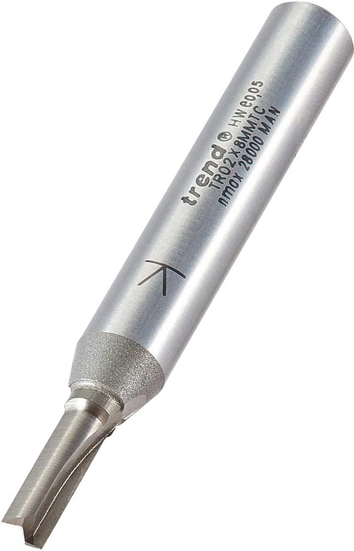 Tooled Up | Trend Trend Two Flute PTFE Coated Non Stick Router Cutter 4mm 11mm 8mm Trend Trend Two Flute PTFE Coated Non Stick Router Cutter 4mm 11mm 8mm