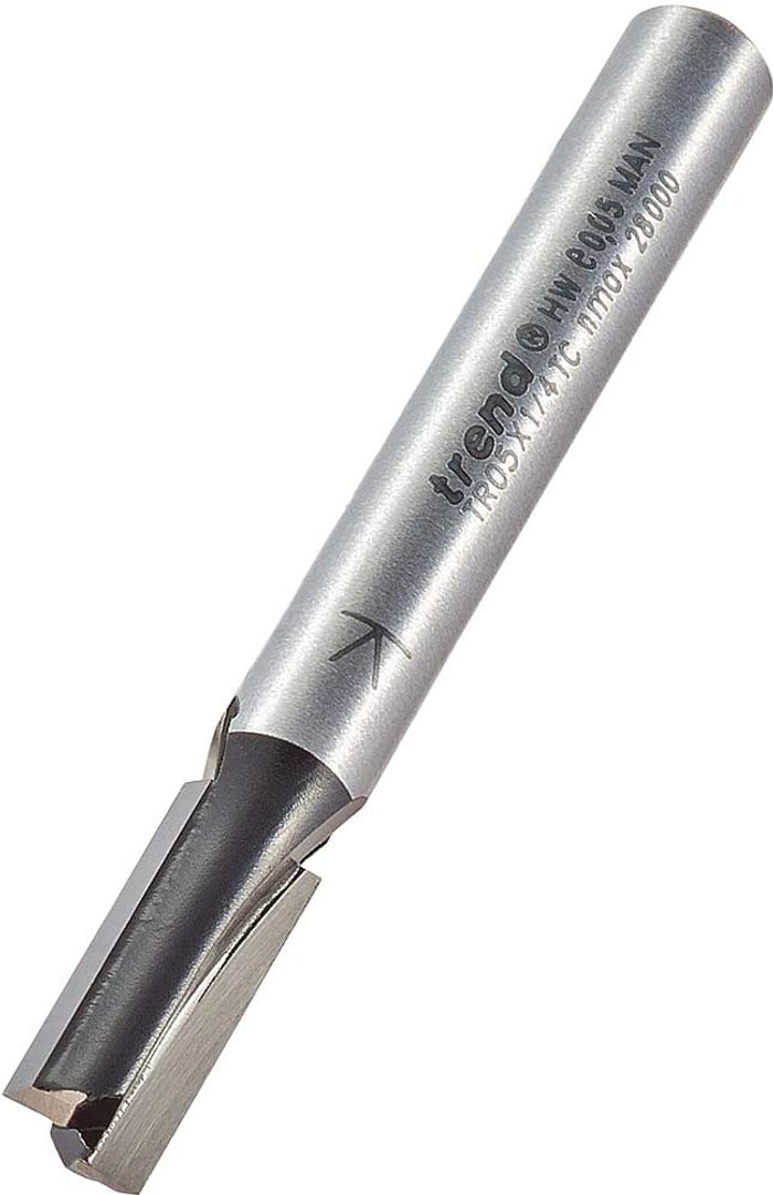 Tooled Up | Trend Trend Two Flute PTFE Coated Non Stick Router Cutter 6.35MM 16mm 1/4 Trend Trend Two Flute PTFE Coated Non Stick Router Cutter 6.35MM 16mm 1/4