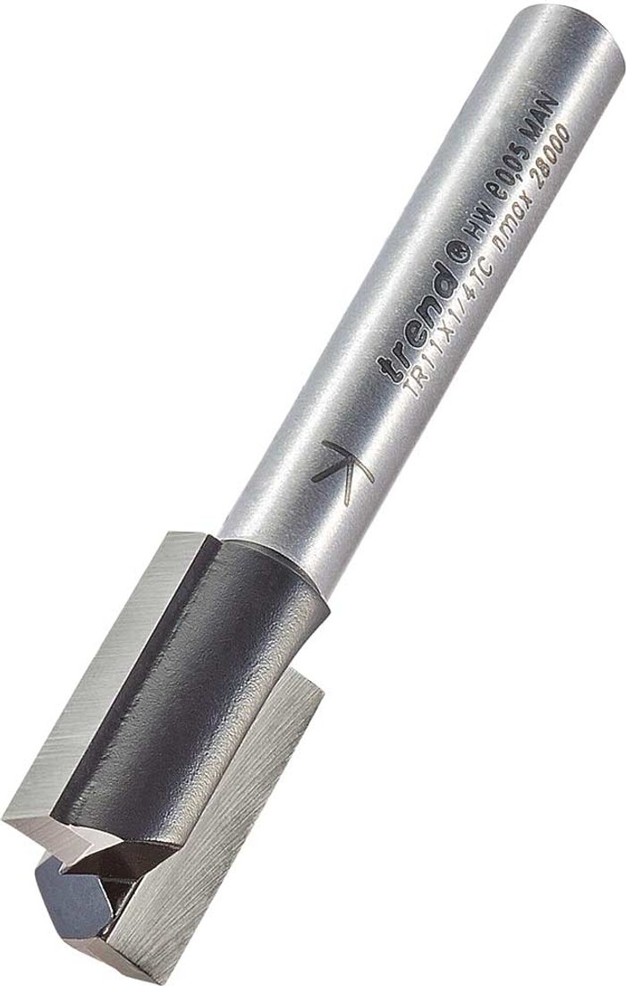 Tooled Up | Trend Trend Two Flute PTFE Coated Non Stick Router Cutter 12mm 19mm 1/4 Trend Trend Two Flute PTFE Coated Non Stick Router Cutter 12mm 19mm 1/4