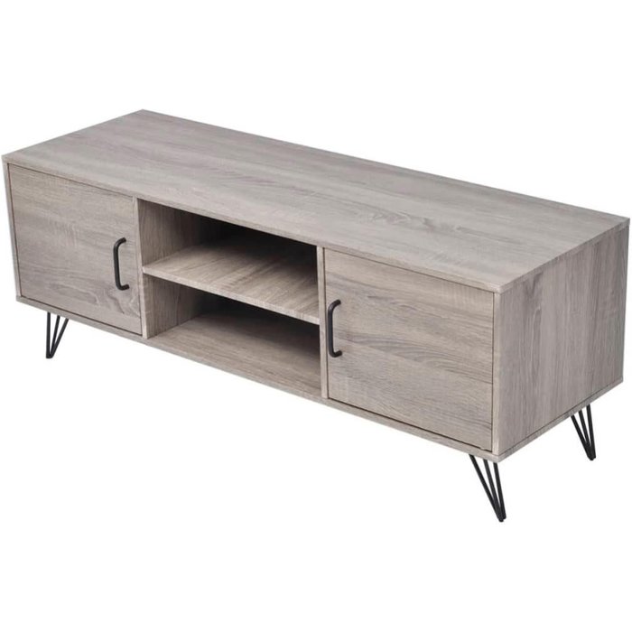 Mueble para tv | mueble de salón | mesa de tv gris 120x40x45 cm cfw42737