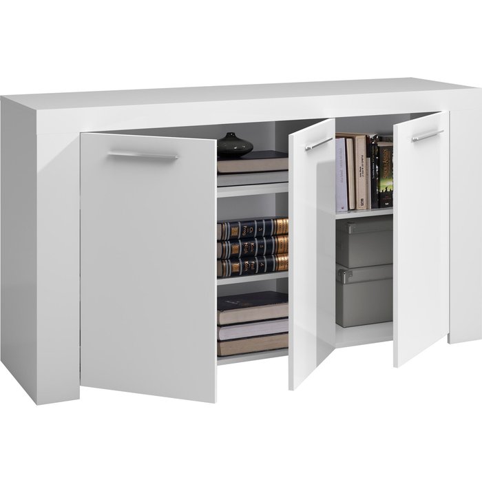 Aparador mueble auxiliar ambit blanco artik 144x80x42 cm