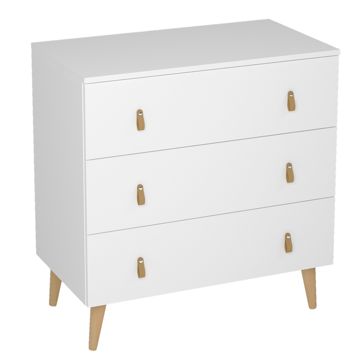 Cajonera kit 3 cajones serie retro blanca 83x80x48cm (altoxanchoxfondo cm)