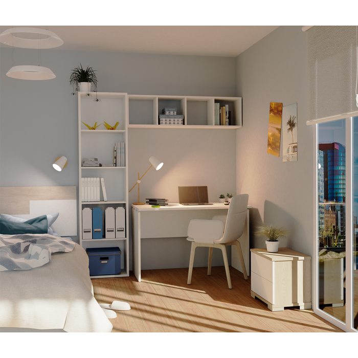 Mesa escritorio teide blanco 120x68x76 cm