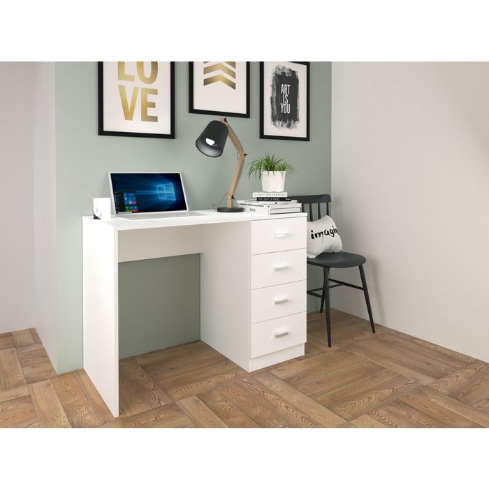 Mesa escritorio k248 blanco 100x50x74 cm