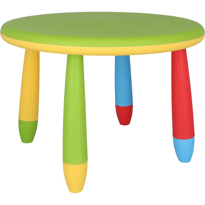 Mesa infanti redonda verde 70 x 48 x 70 cm