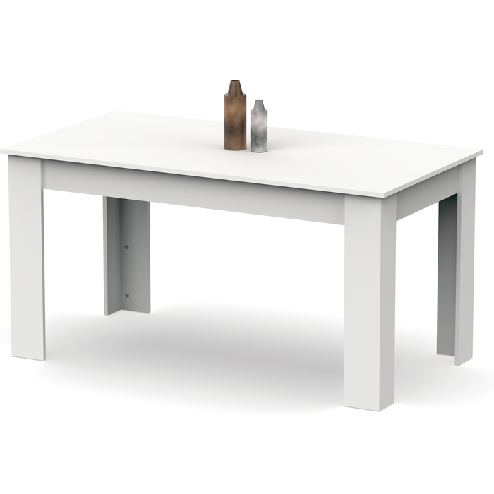 Mesa de comedor fija iver blanco 140x77x80 cm (largoxaltoxancho)