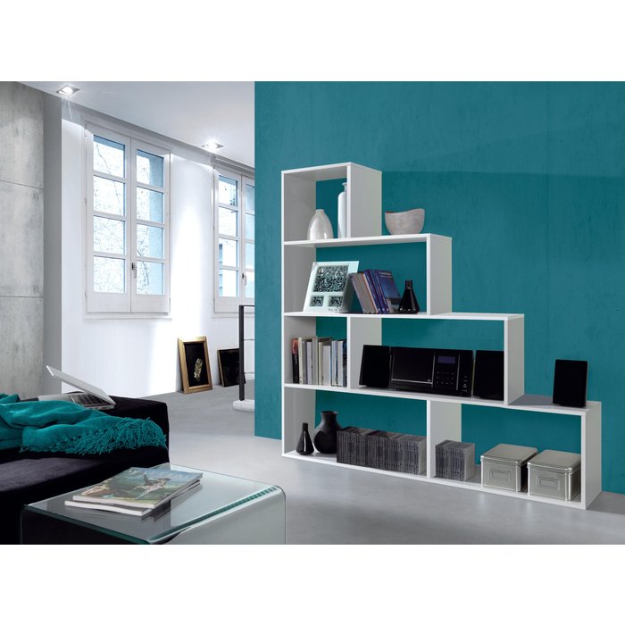 Kit estantería de 145x145x29 cm y carga máx., 20 kg por balda