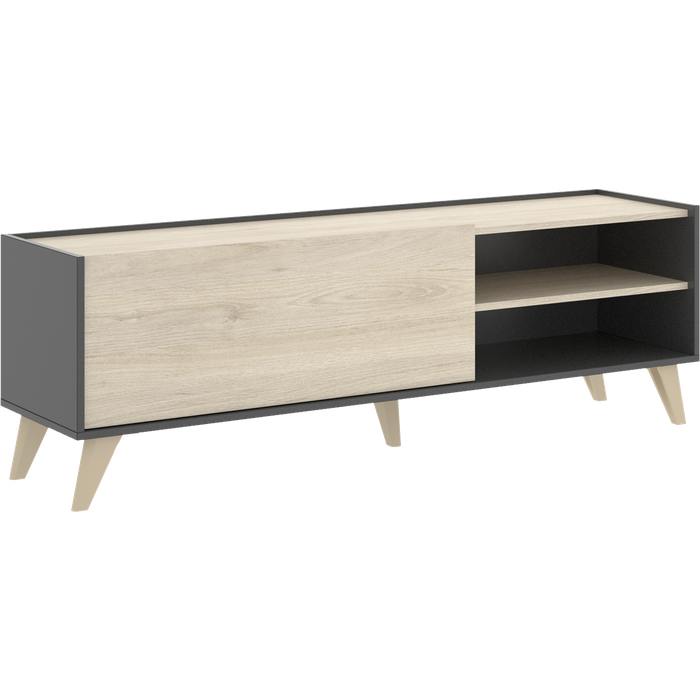 Mueble de tv nela grafito 155x47x43 cm (anchoxaltoxfondo)
