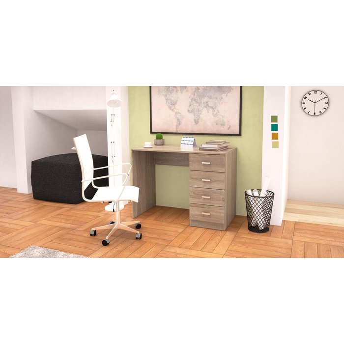 Mesa escritorio k248 roble 100x50x74 cm