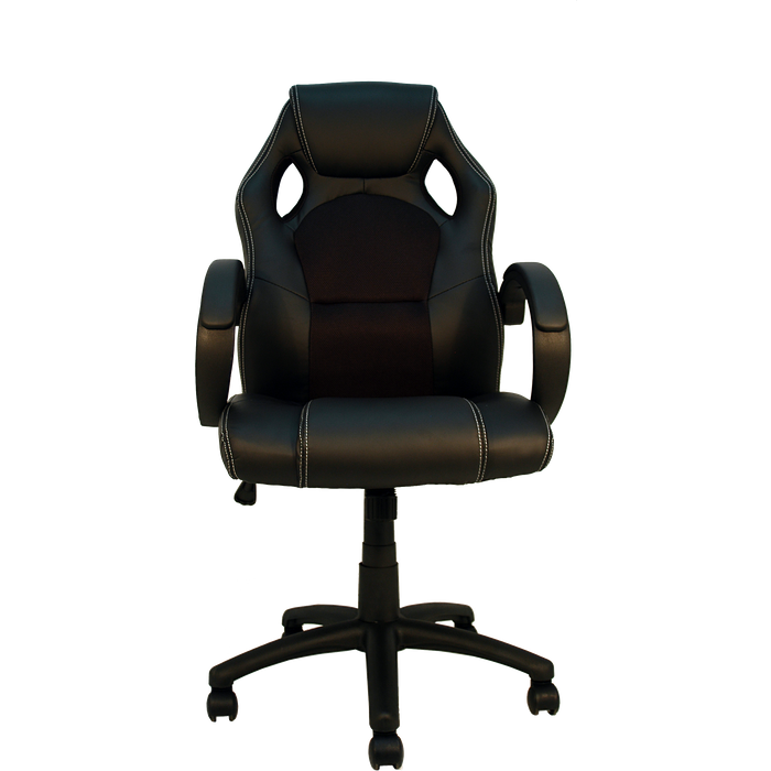 Silla de gaming olimpia con reposacabezas integrado color negro