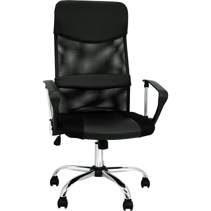 Silla de escritorio con respaldo dafne negro