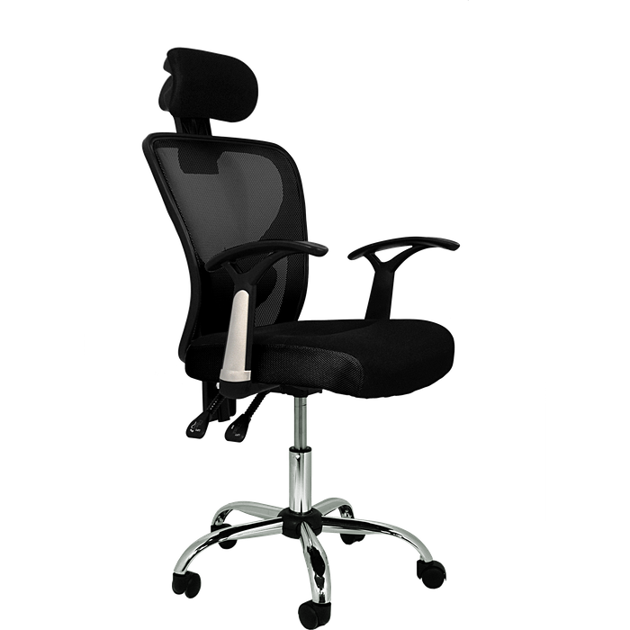 Silla escritorio carla negro 64x67x117 cm (ancho x fondo x altura máxima)