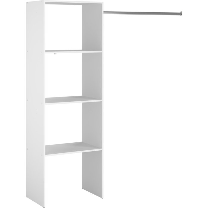 Kit vestidor combi 160x180x40cm blanco box b