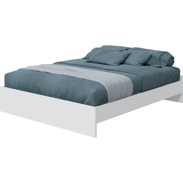 Cama de matrimonio ethna blanco 39x166x196 cm