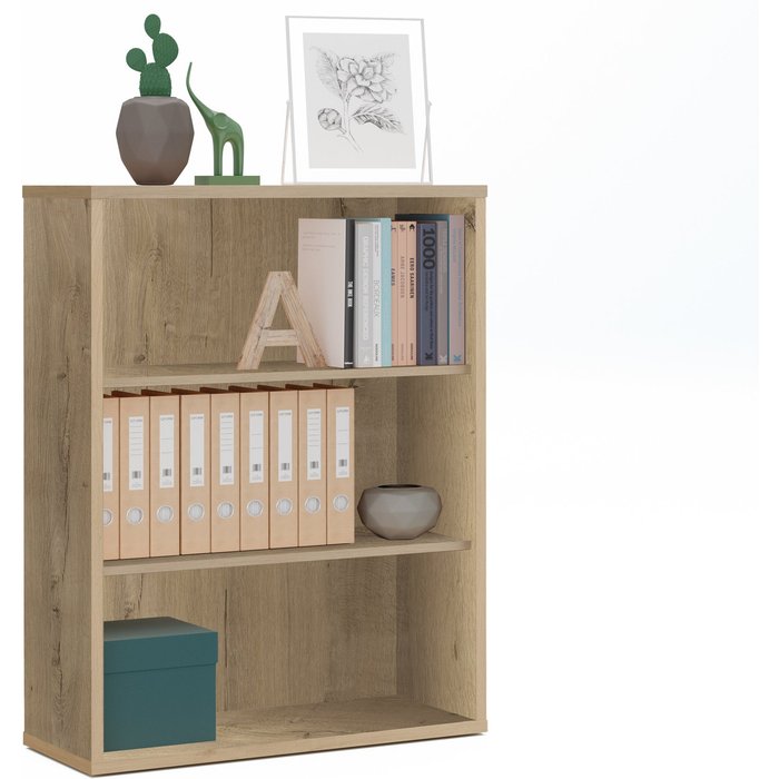 Estantería de aglomerado marrón pitarch de 99.5x75.5x33cm