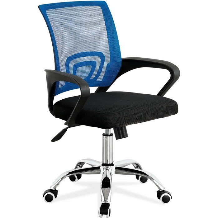 Silla escritorio martina negro y azul