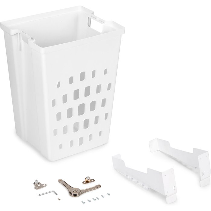 Cesta de ropa extraíble blanco 45x50 cm 40l